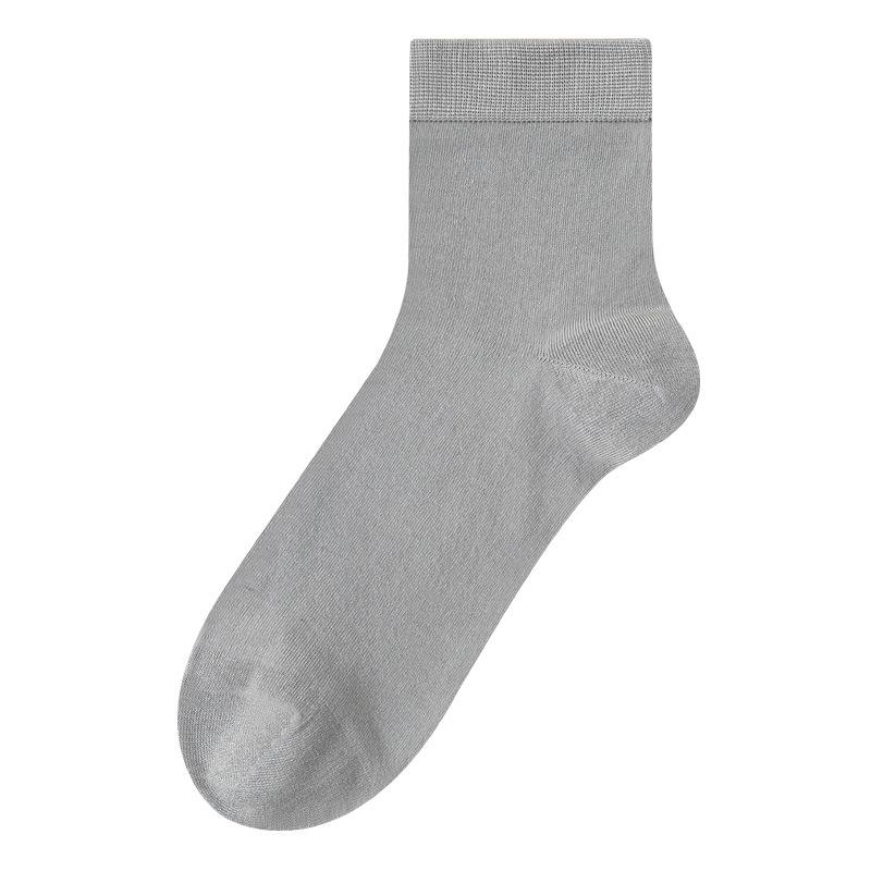 Men's Spring and Summer Ultra Thin Breathable 7A Antibacterial Business Mid Calf Socks