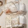 Wall Mounted Cotton Pad Storage Box Practical Hanging Cotton Pad Holder Storage Holder For Organized Living Spaces