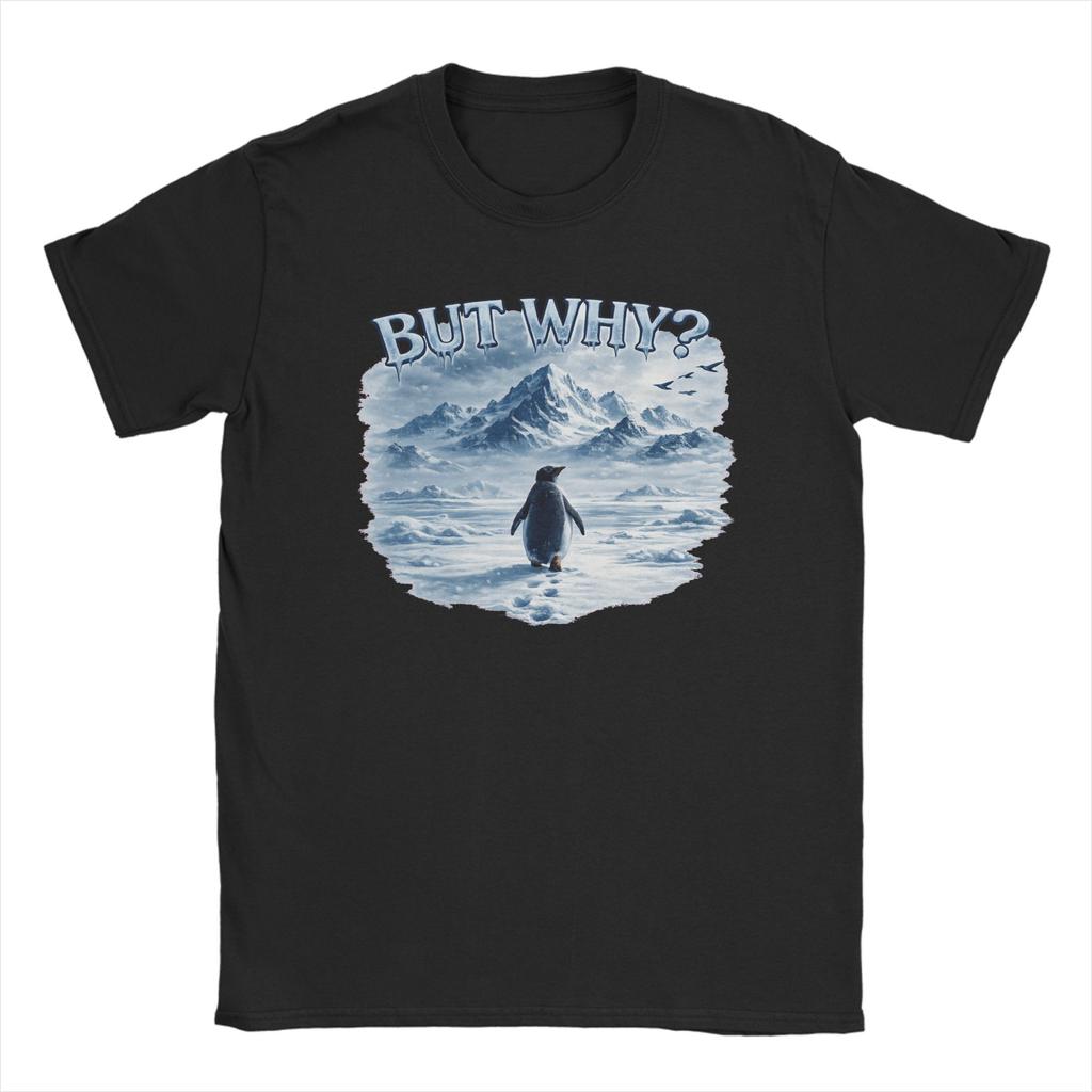 Nihilist Penguin Mens T Shirt Vintage Tees Short Sleeve Round Neck TShirt Cotton 4XL 5XL 6XL Clothes