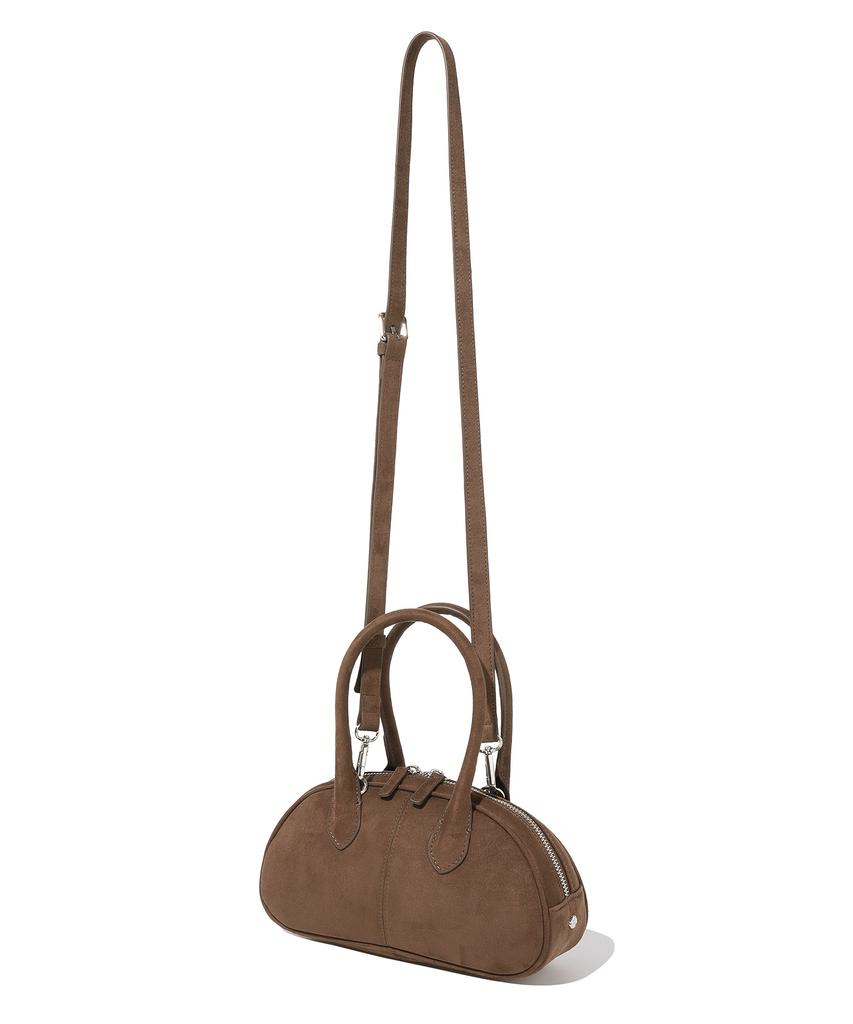 Covernat Woman Cloverheart Classic Suede Tote Bag Brown