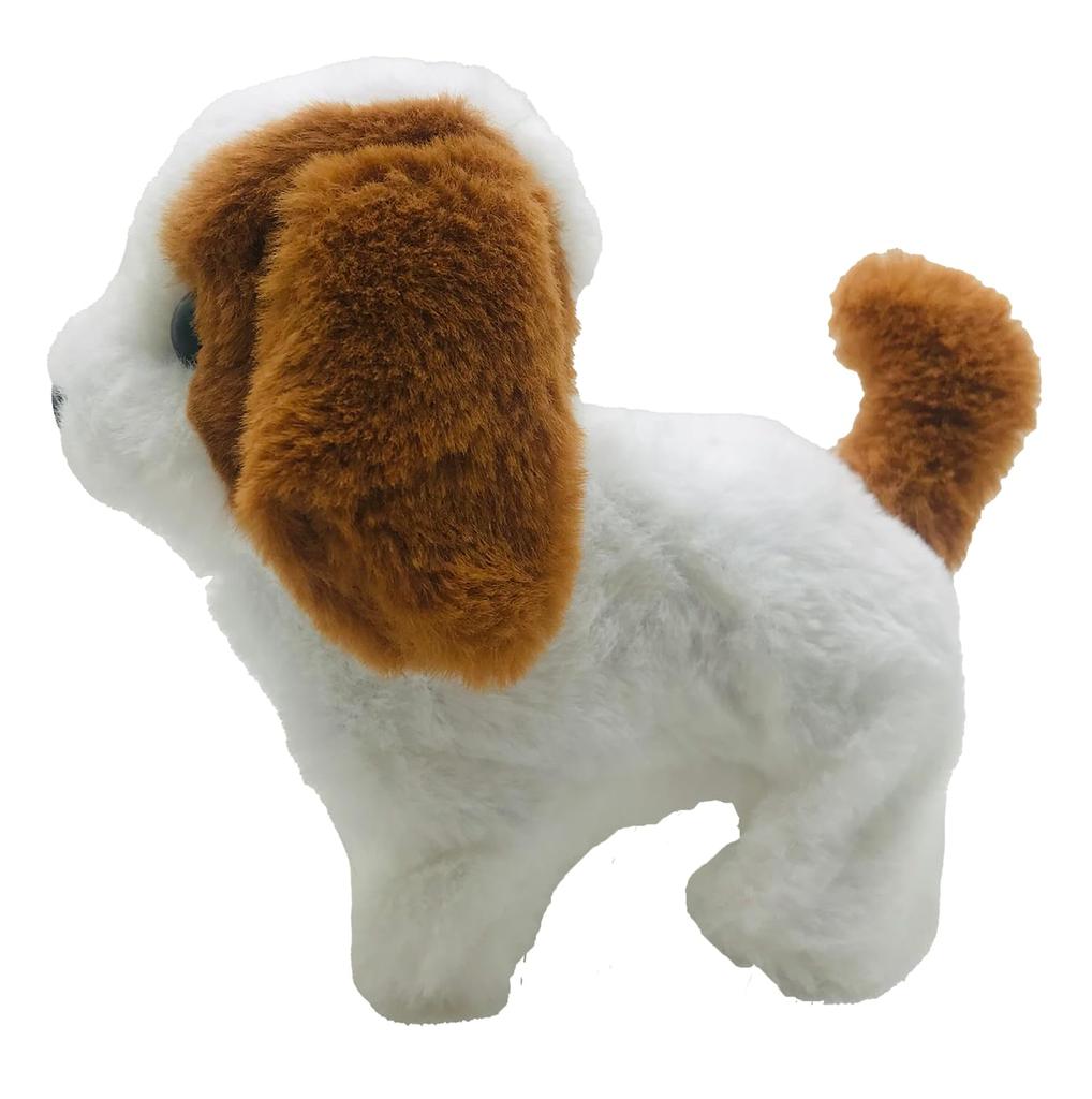 TKSK Tocotoko Wanchan Decoppy Moving Plush Toy Walks and Barks Battery Operated W150 x H140 x D90mm Ages 3 and Up TK-124
