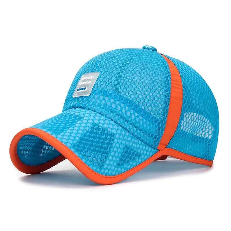 Zhenyueqi Kids' Summer Mesh Sun Hat - Breathable Outdoor Baseball Cap with Hollow Brim