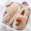 Men's and Women's Thickened Cotton Slippers: Fleece-Lined, Heel-Covering, Warm Indoor Shoes for Winter.