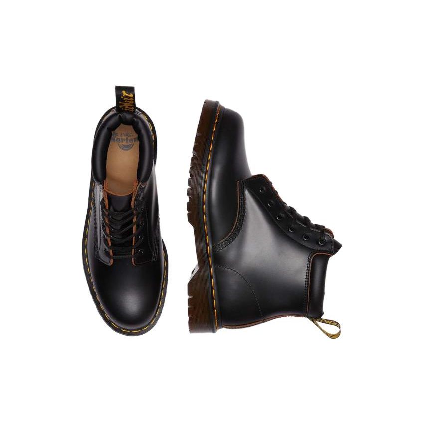 Dr. Martens Leather Trendy Minimalist Short Martin Boots Unisex Boots Black 30911001