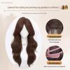 Women's Natural Long Full Cap Wig with Realistic Large Waves and Seamless Middle Part Bangs