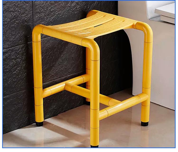 Accessible Flip-Up Folding Bath Stool - Anti-Slip Shower Chair for Disabled and Elderly