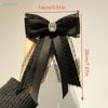 Korean Style Elegant Ribbon Bow Tie Brooch Fabric Lace Rhinestone Necktie Shirt Collar Pins And Brooches Women'S Accessories