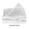 Clear PVC Tarp Water Proof Soft Glass Cloth Translucent Tarpaulin for Garden Balcony Truck Car Boat 2x2m