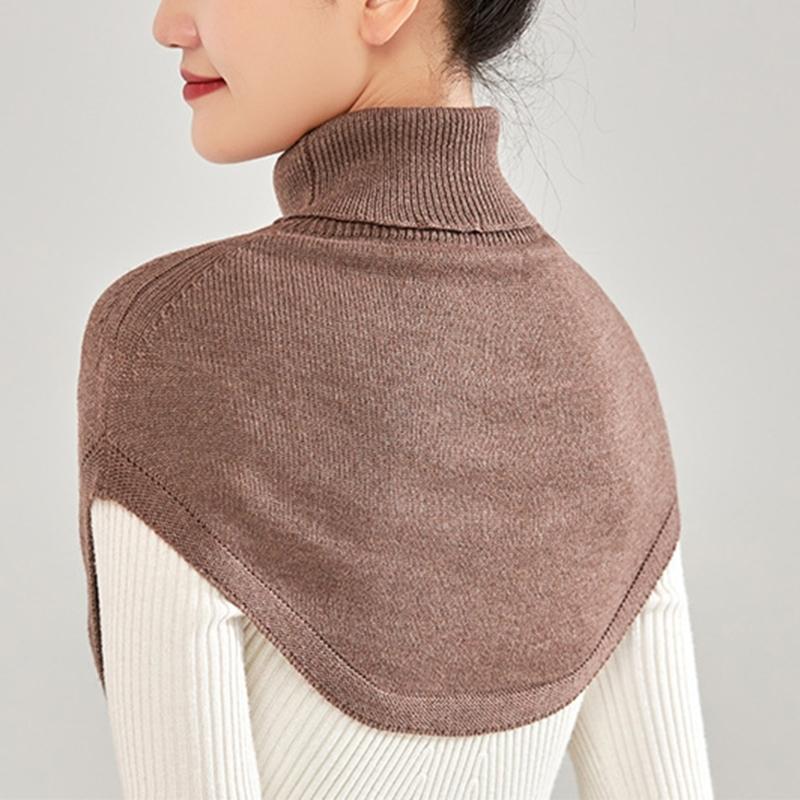 Scarf Shawl For Women Winter False Collar Scarfs for Women Neck Wrap Men Women Turtleneck Collar Scarf Knitted Elastic