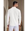 Men's Casual Button Down Shirts Long Sleeve Linen Shirt Fashion Textured Beach Summer Shirt