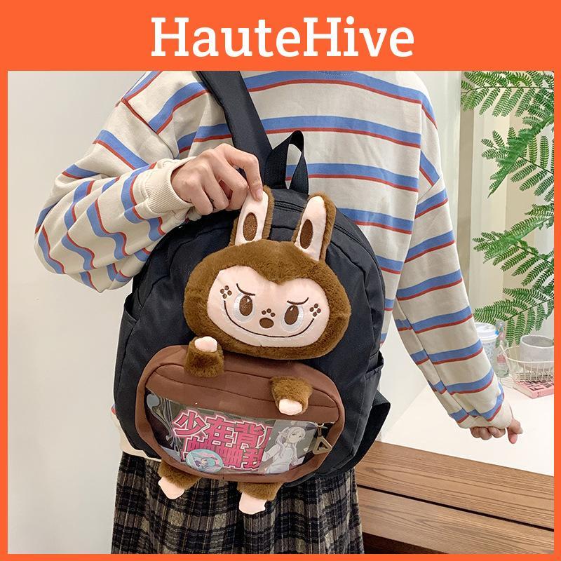 Ryggsekk med plysj justerbare skulderstropper og stor kapasitet