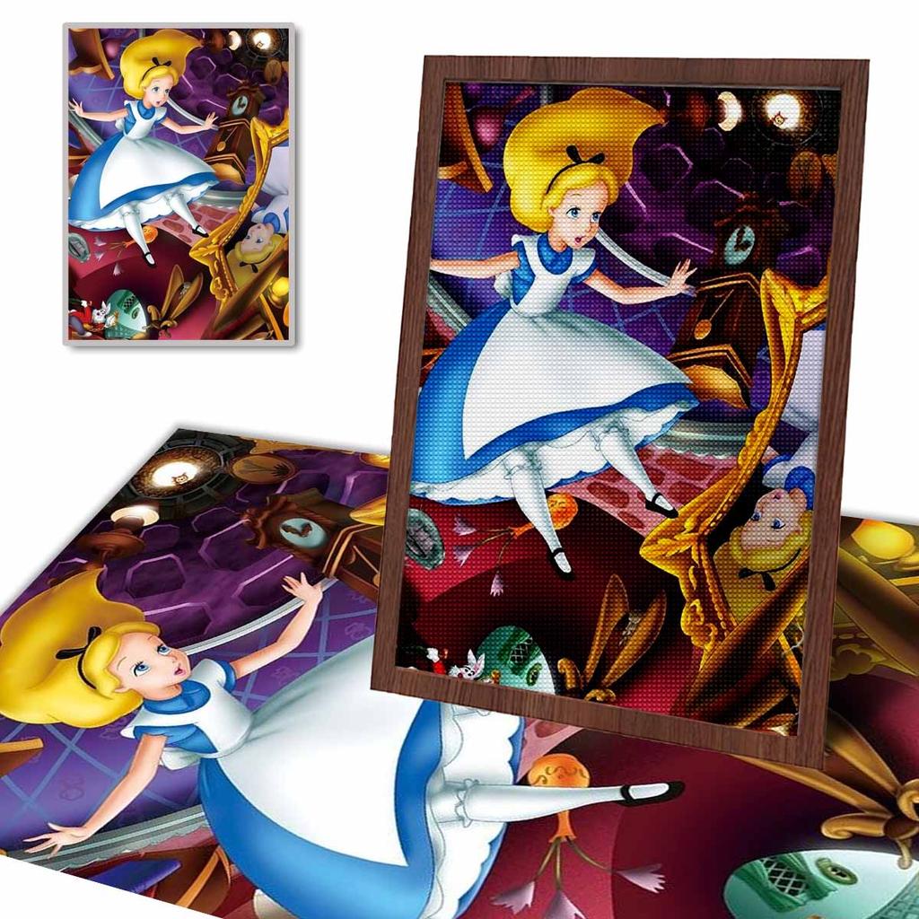 Malowanie Diamentowe DIY Odwrócone Lustro Samochody Zestaw do Haftu Krzyżykowego Mozaika Malowanie Diamentowe Pełny Krąg Diament Dekoracja Domu