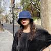 Denim Japaneseinspired Fashionable Bucket Hat For Women Breathable Shield Uv