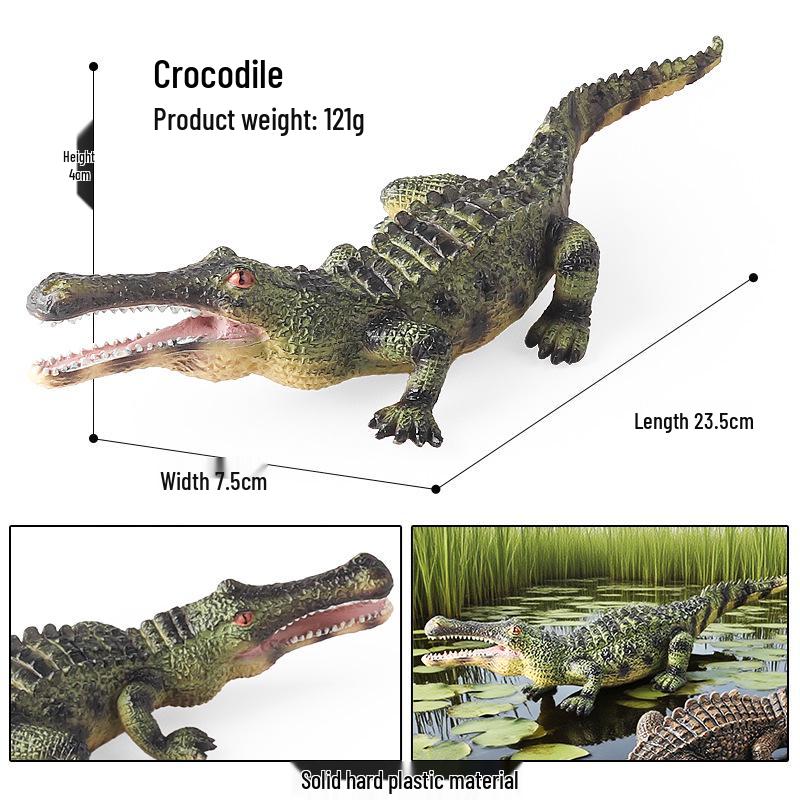 Wildlife Simulation Model: Tiger, Lion, Panda, Elephant, Rhinoceros, Kangaroo, Leopard, Horse, Sheep Toy Set