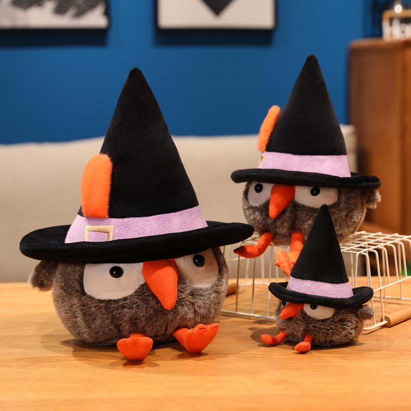 Owl Plush Toy Animal Stuffed Doll For Halloween Kids Room Desk Decoration Gift