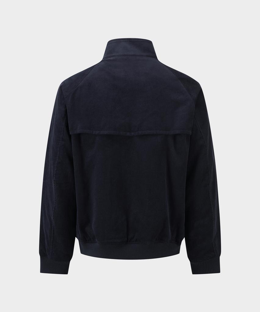 BROOKS BROTHERS Corduroy Harrington Jumper (Navy) (Bbopmbg302)