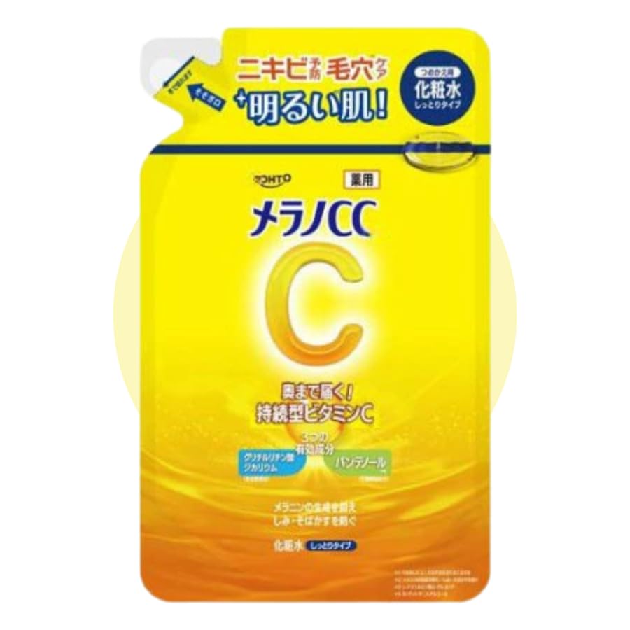 Melano CC Medicinal Lotion Moist Type Refill 170mL Vitamin C Derivative Skincare Moisturizing Original Logo Package E