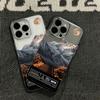 Snow Mountain Highway Scenery Ins Style Silicone Case For Iphone 14 13 12 17 16 Plus 15 11 Pro Max Trendy Aesthetic Back Cover