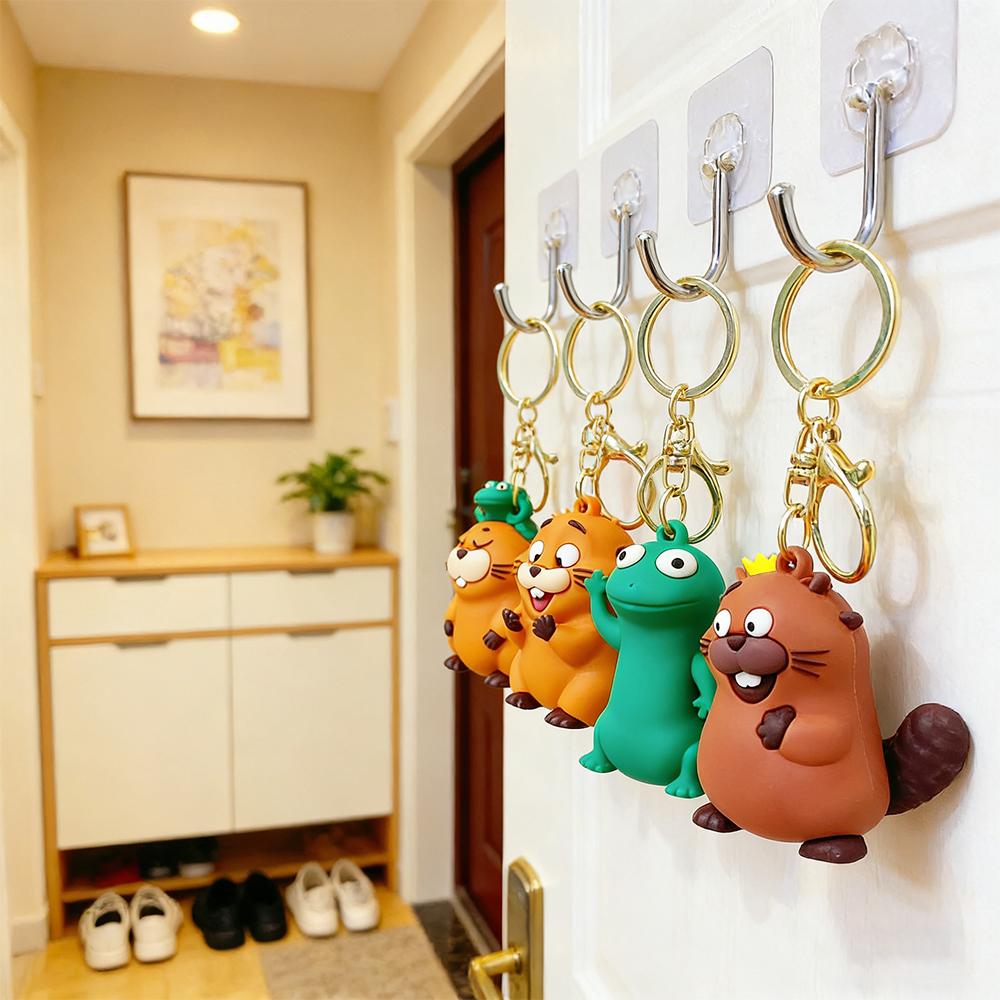Animation Hot Hoppers Series Keychain Beaver Transformation Plan Pendant Anime Merchandise Birthday Gifts For Kids Adults Children's Birthday Gift