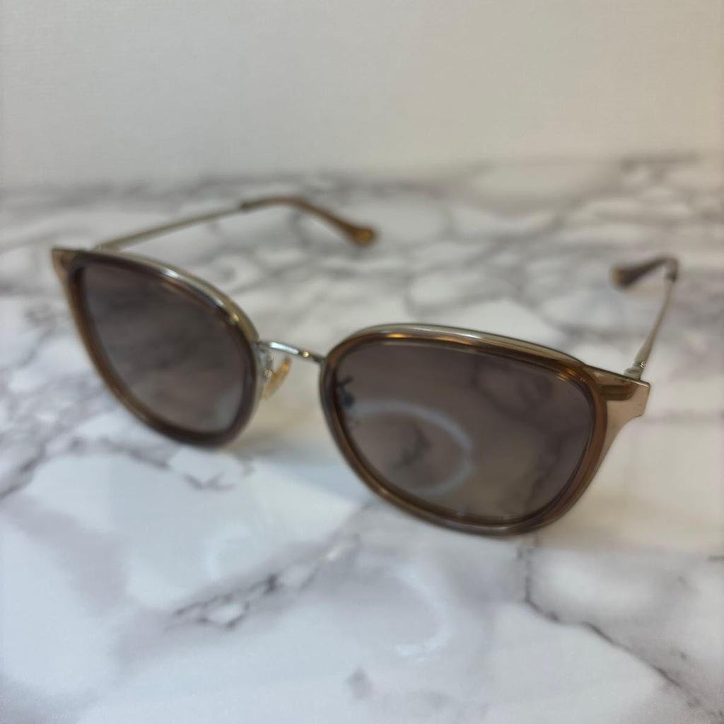 Used COACH Coach sunglasses HC7135 brown x gold brown gold