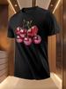 Disco Cherry Print - Breathable Lightweight Polyester T-shirt