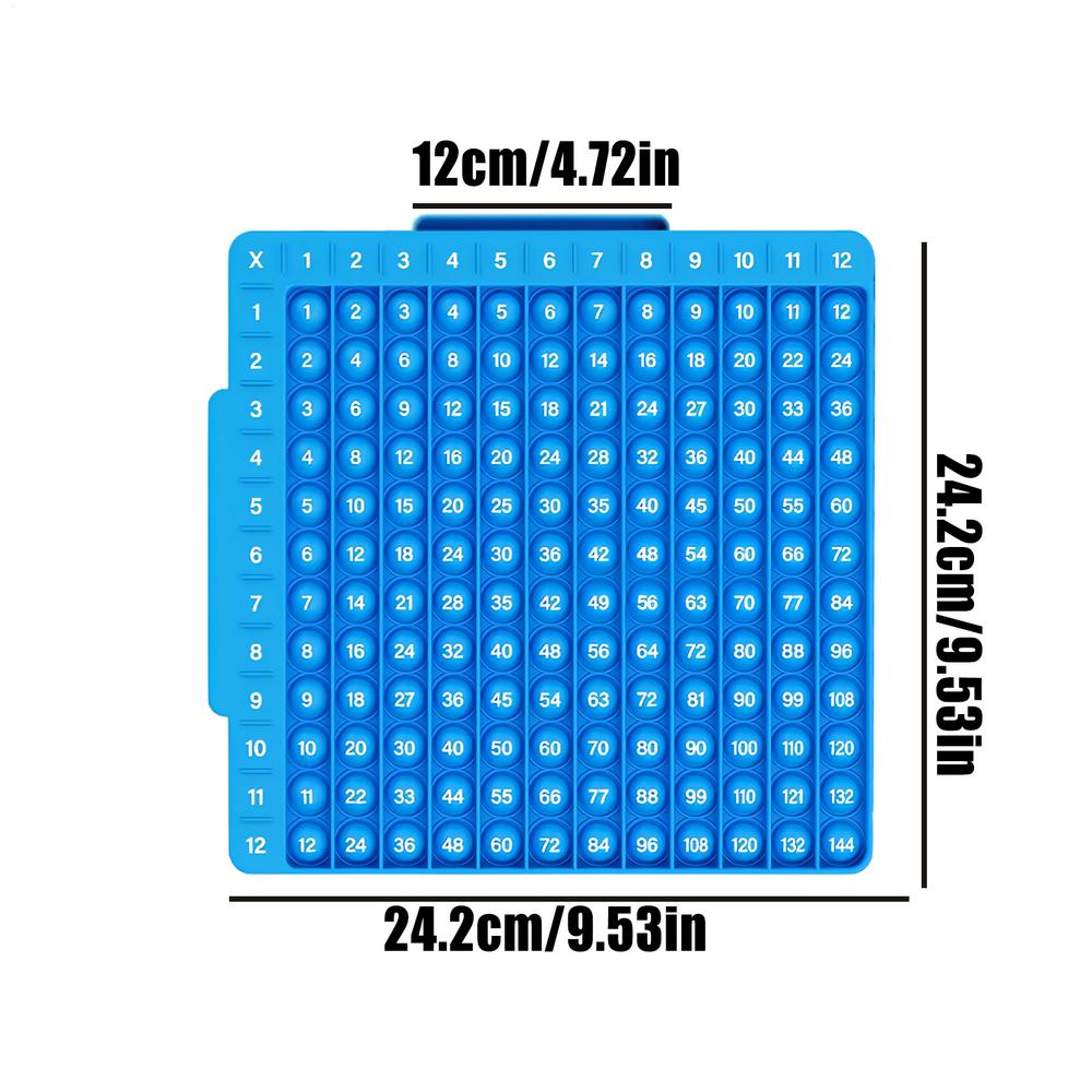 

Math Fidgets Toys Early Educational Toys For Kids Multipurpose Stress Popper Math Flash Cards Set Student Stationery Supplies синій