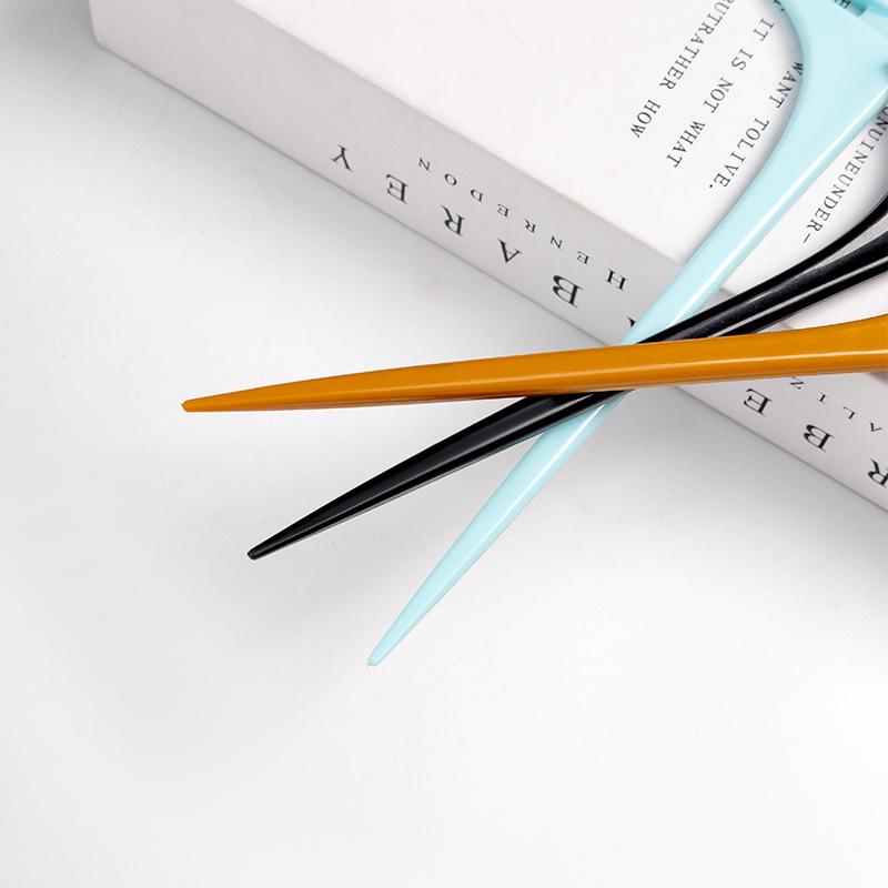 Peigne à cheveux bouclés portable à dents larges et queue pointue pour filles