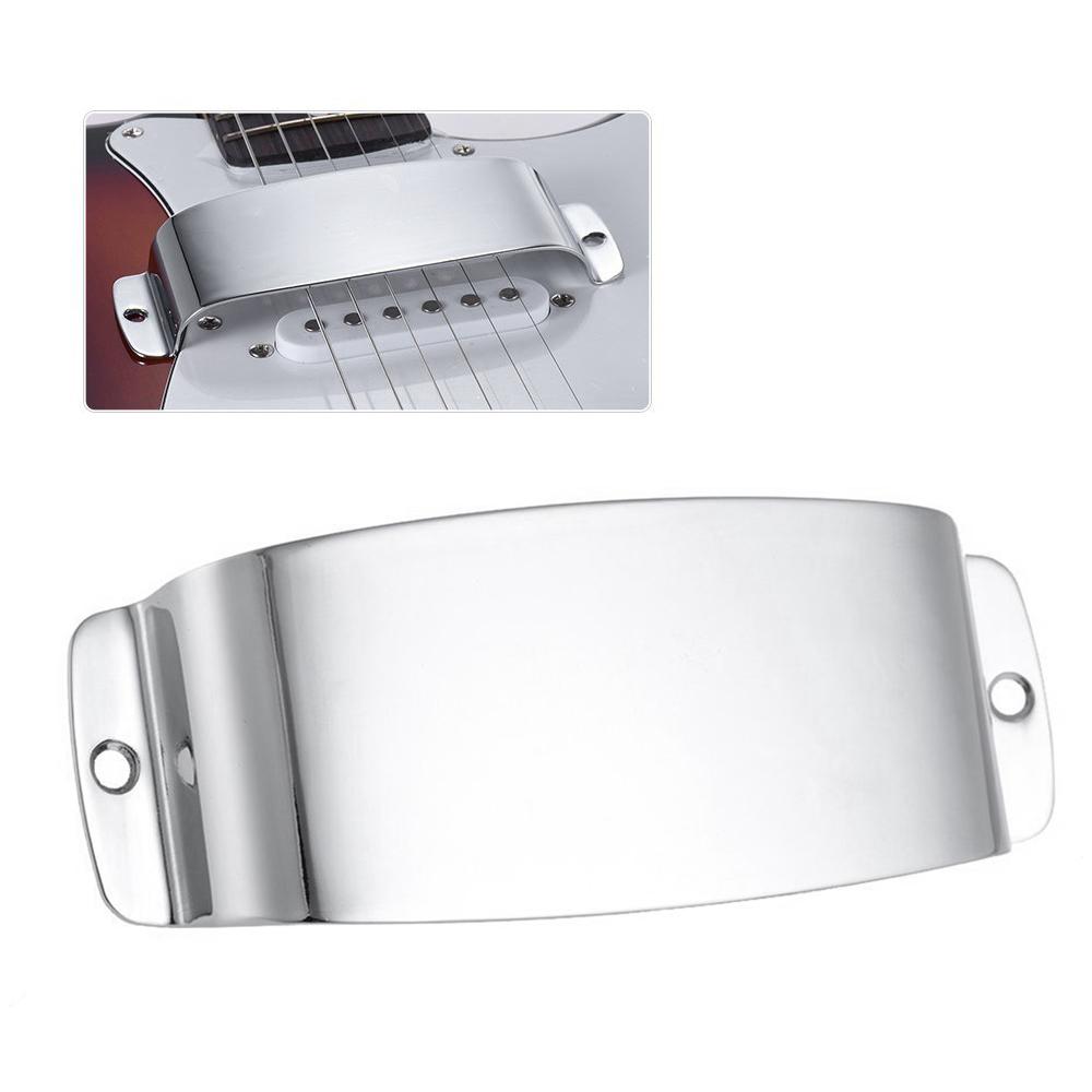 Bass Pickup Cover Plate Durable Alloy Pickup Cover Protector with 2 Mounting Screws Bass