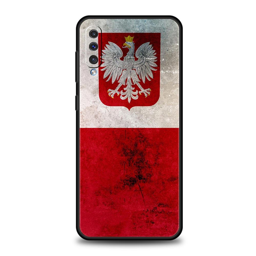 

Phone Case For Samsung A56 A36 A26 A24 A12 A14 A16 A50 A70 A20E A20S A10S A22 A40 A34 A54 A42 A52 5G A04s A06 Cover polish flag Galaxy A30