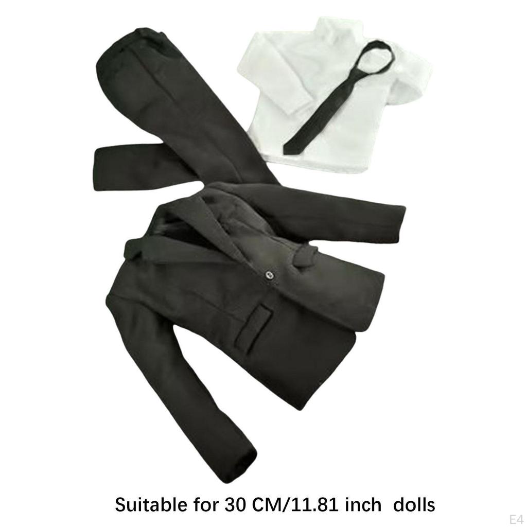 1/6 Male Figure Clothes Action Clothing Set Coat Pants Shirt Outfit,