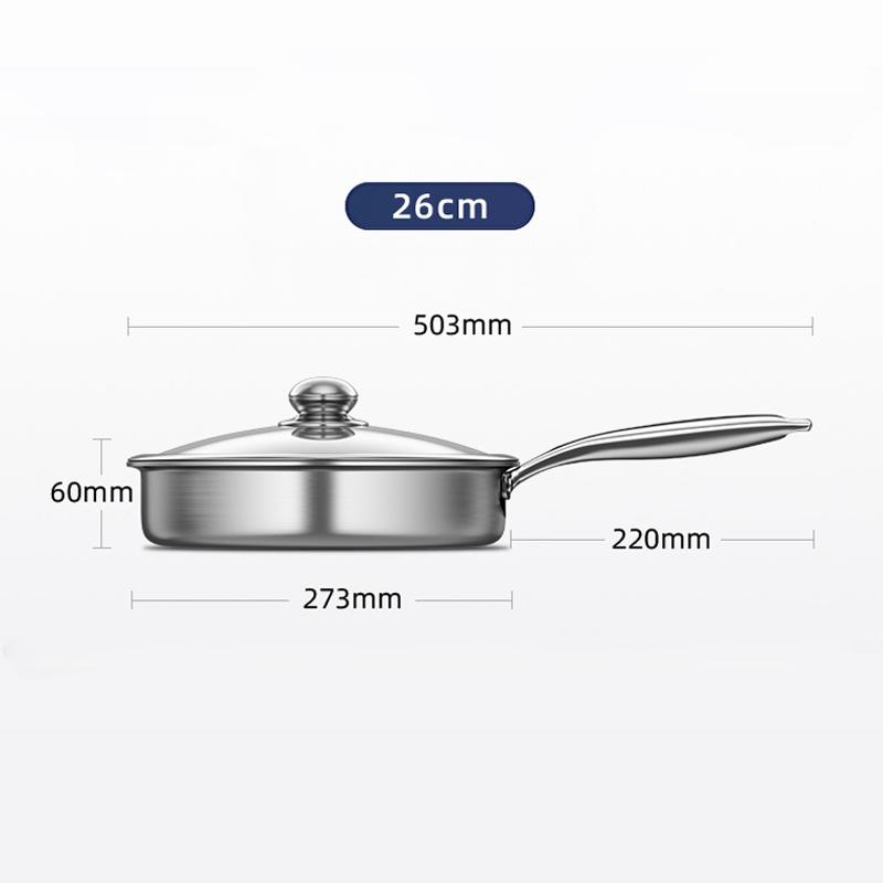 

Сковорода из нержавеющей стали для жарки стейков, блинов, вок, сотовая антипригарная сковорода с крышкой, сковороды для жарки на газу и индукционной плите