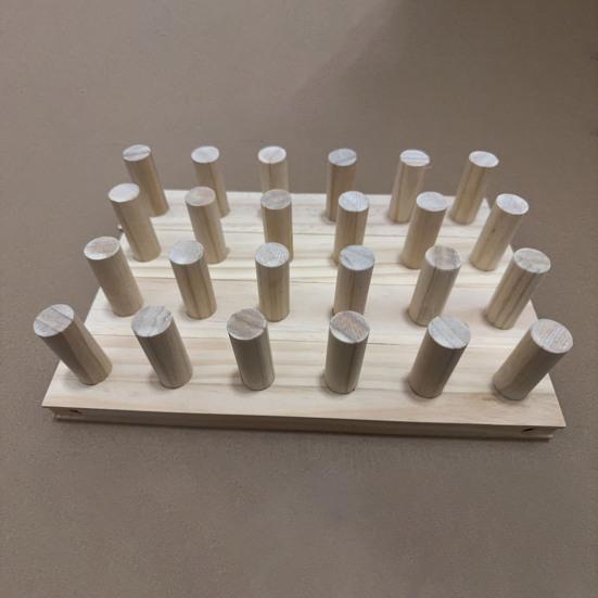 Tear de Tricô de Madeira para Manta de Fio Grosso Ajustável DIY Tear para Manta de Lã