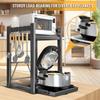 Drawer Oven Storage Rack Space Saving Pull-Out Storage Rack Microwave Oven Storage Rack for Utensils Seasonings Small Items