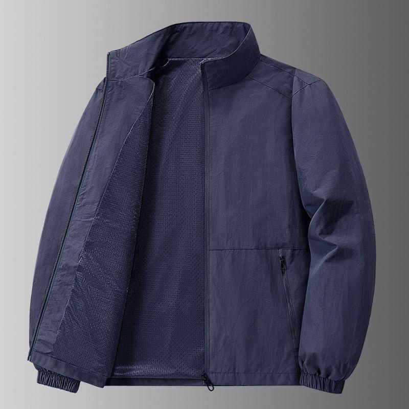 Youth Spring and Autumn Thin Casual Sports Jacket Youth Plus Size Windproof Workwear Outdoor Minimalist Jacket