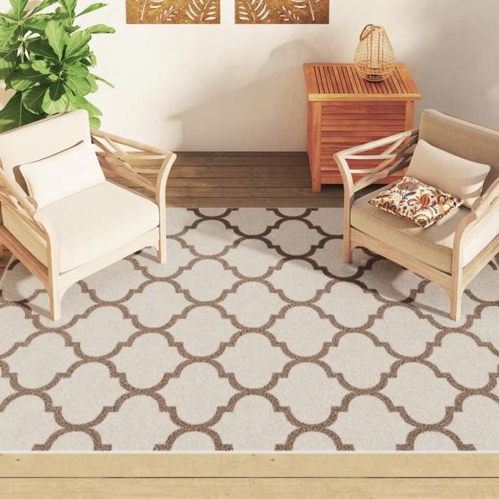 VidaXL Tapis Intérieur Extérieur à Poils Courts Antidérapant, Moquette de Sol, Carpette de Chambre à Coucher Salon Terrasse 4007229