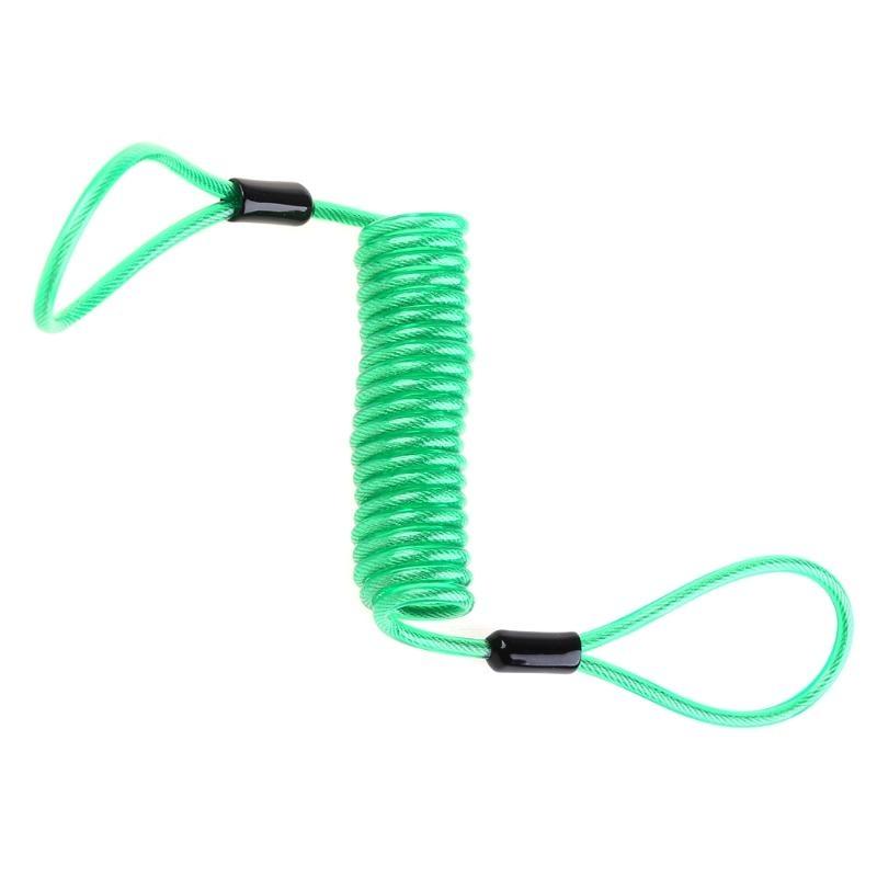 X7JF Motorcycle Disc Lock Cable Anti Theft Tools Helmet Warning Spring Wire