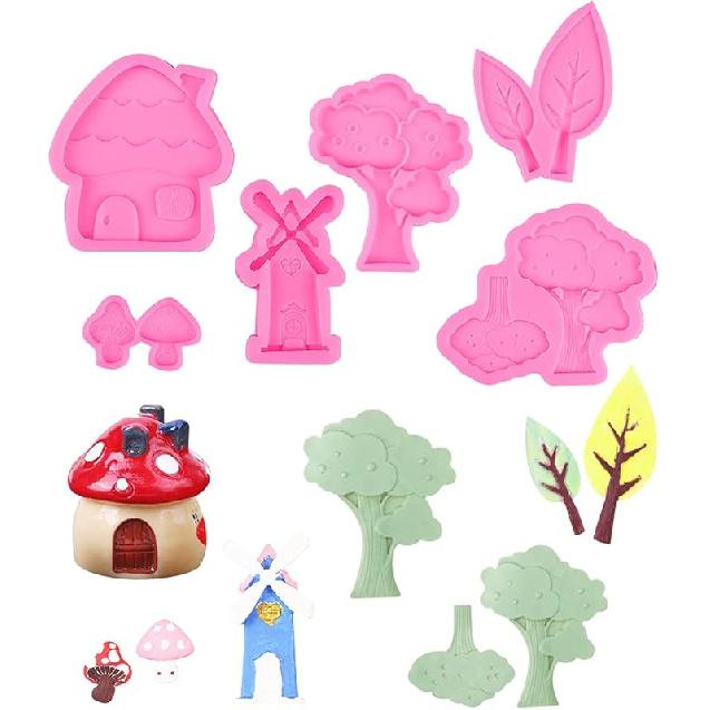 Rolin Roly 3PCS Butterfly Fondant Silicone mold Butterflies Cake Molds 3D Animal Candy Mould 3 Cavities DIY Decorating Desserts Mould for Jelly