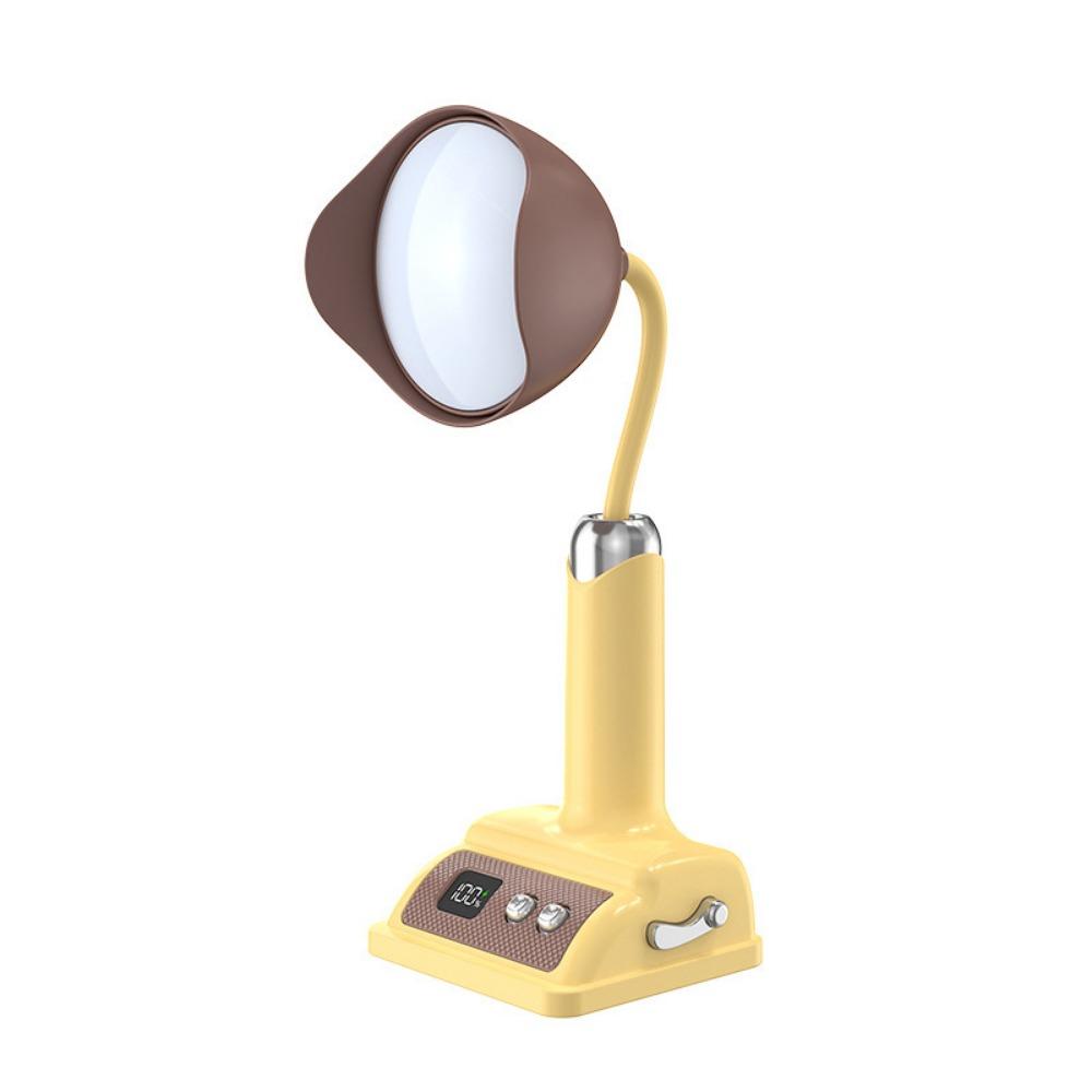 

Eye Protection LED Desk Lamp USB Charging Energy-Efficient Reading Table Lamp Dimming Function Digital Display Night Light жовтий