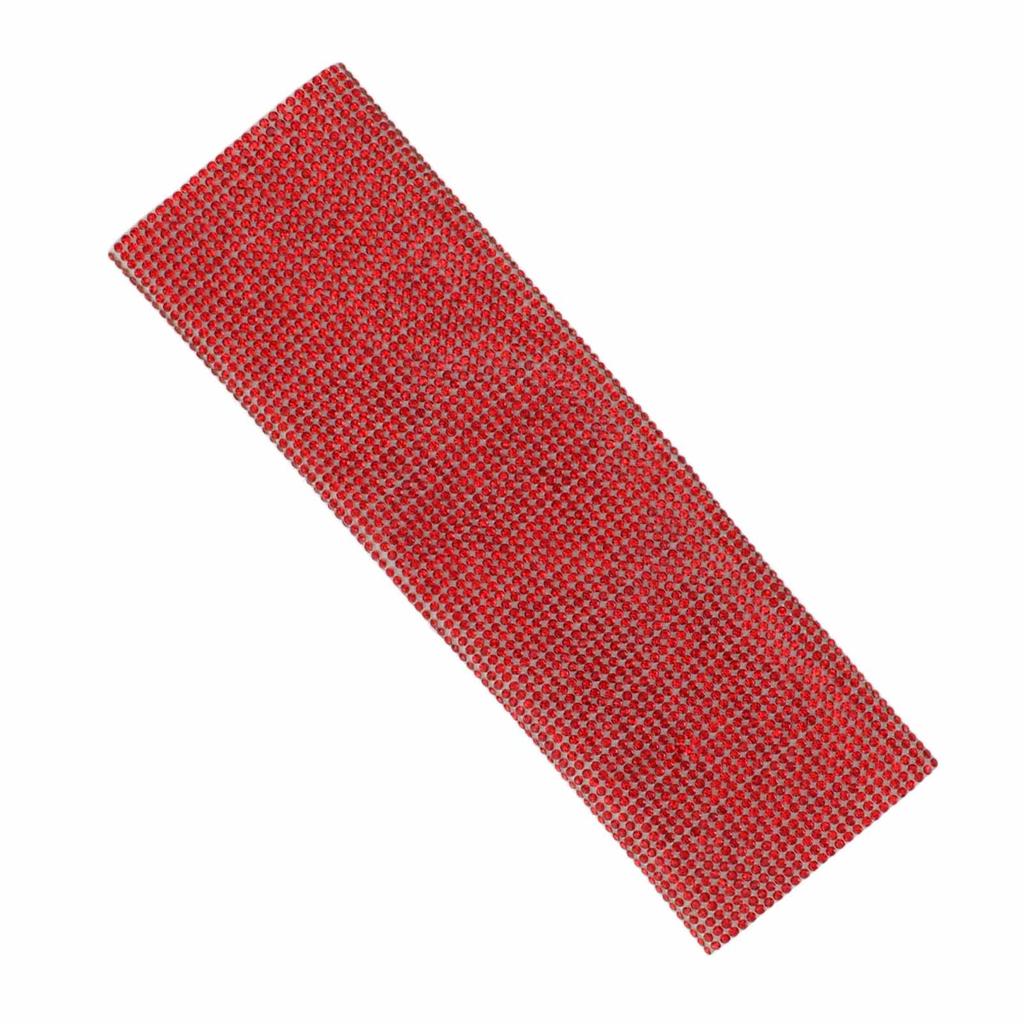 Microphone Sleeve Red Shining Rhinestone Plastic Universal Mic Handle Cover for Stage Show Bar
