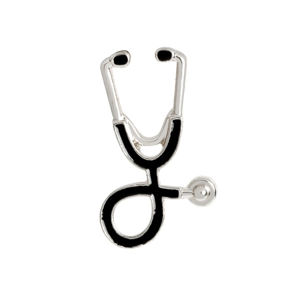 Creative Doctor Stethoscope Brooch Cute Cartoon Pins Jewelry Accessories For Women Girls
