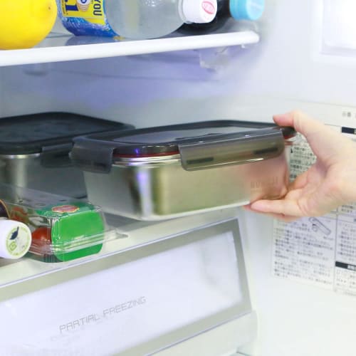 Nonoji Stainless Steel Storage Container, Microwave-Safe, Stainless Steel Magic Container, Small, 650ml, Oven-Safe, Freezer-Safe, and Dishwasher-Safe,