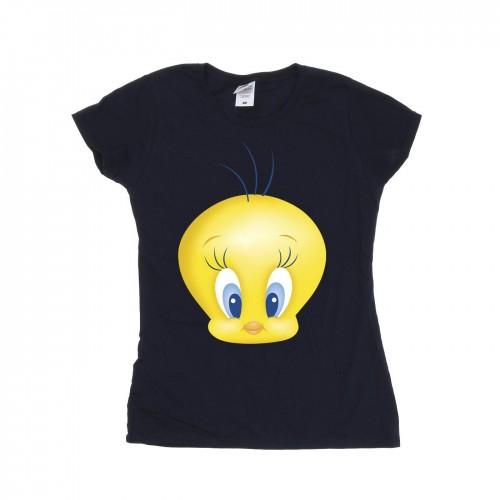 

Looney Tunes Womens/Ladies Tweety Face Cotton T-Shirt XXL білий