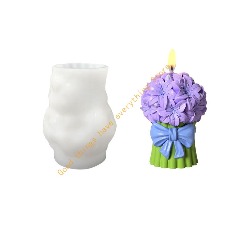 Silikonform für Tulpenstrauß Aromatherapien Wiederverwendbares Bastelwerkzeug für Familienaktivitäten und Hochzeiten 55KF