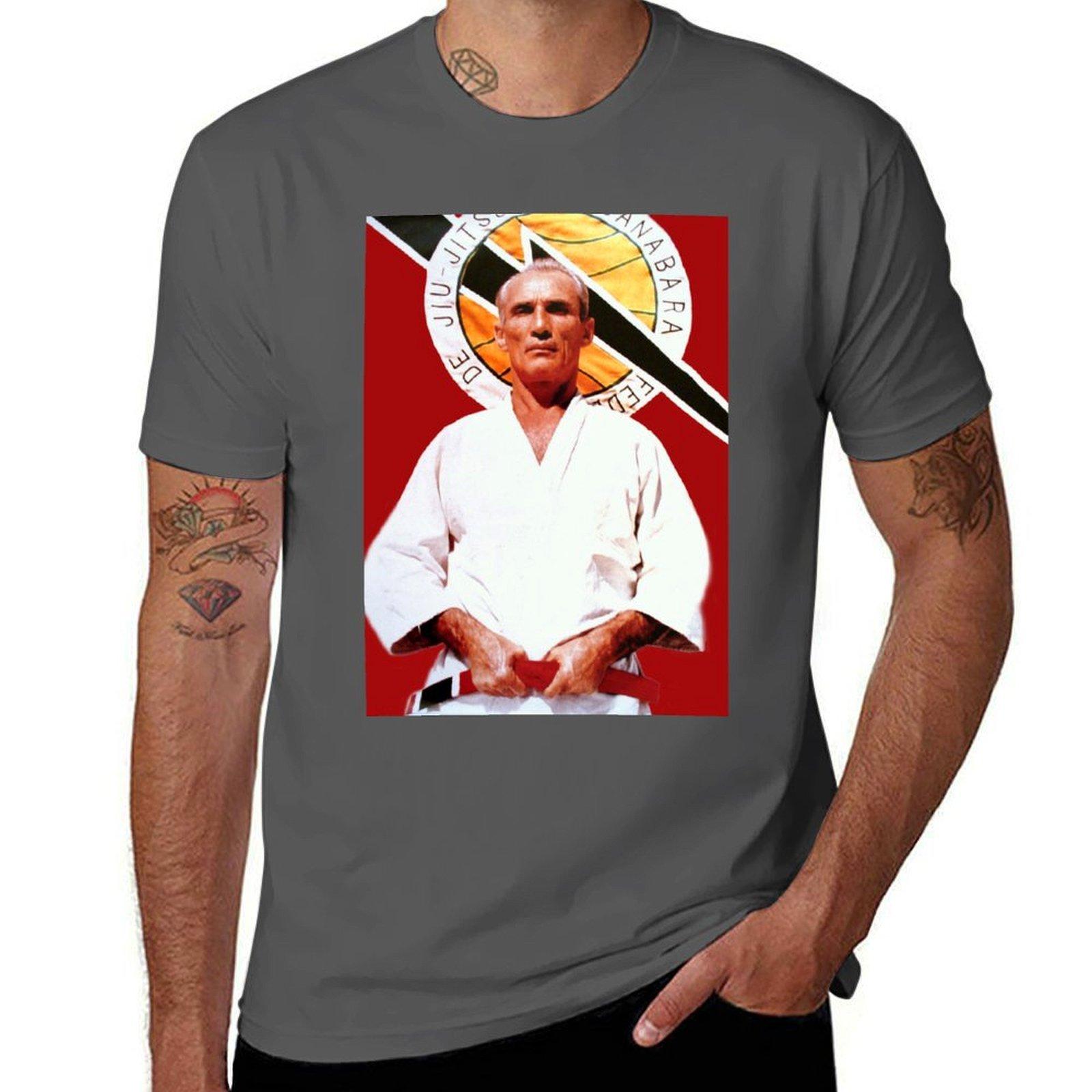 

Helio Gracie - Famed Brazilian Jiu-jitsu Grandmaster T-Shirt man t shirt luxury g man t shirts for men T-Shirt 4XL