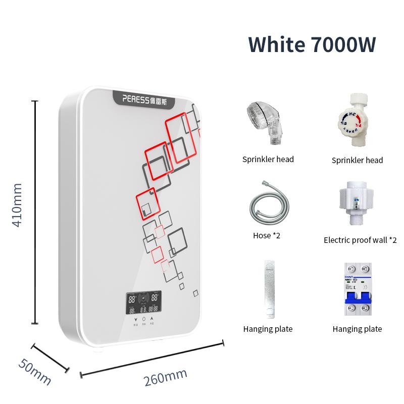 8500W 220V Intelligent Electric Tankless Water Heater Household Fast Hot Bath Machine Hotel Hot Shower For Barber Salon Shop 220V-240V