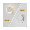 Wandleuchte für Innenbereich 8W Weiß, Moderne LED-Wandleuchte, Kreativ 2 in 1, 360° drehbar, Warmweiß 3000K, L