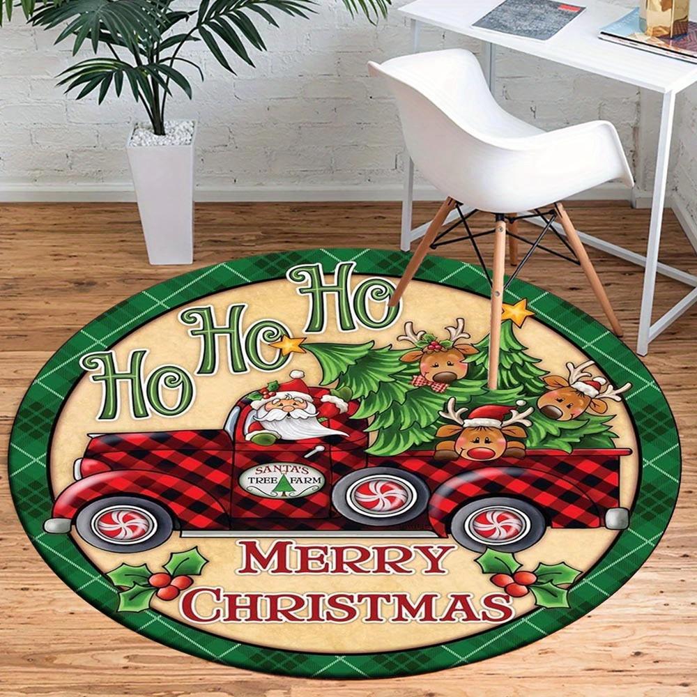 

1pc Retro 1528474655 Pattern Round Floor Mat, Non-slip for Living Room Bedroom Chair Carpets Home Decor Gifts, Home Decor Room Decor Outdoor 80cm by 80cm
