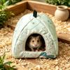 Splash-proof Soft Hamster House Woven Mat Base Summer Pet Hideout Hamster Shelter  Hamster Cage