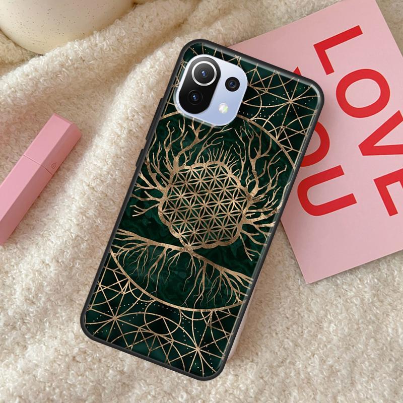 Květ Života V Lotosu Pastelové Zlaté Pouzdro Pro POCO X4 Pro F3 M3 M4 Pro X3 Pro GT Kryt Telefonu Pro Xiaomi 12 11T Pro Mi 11 Lite