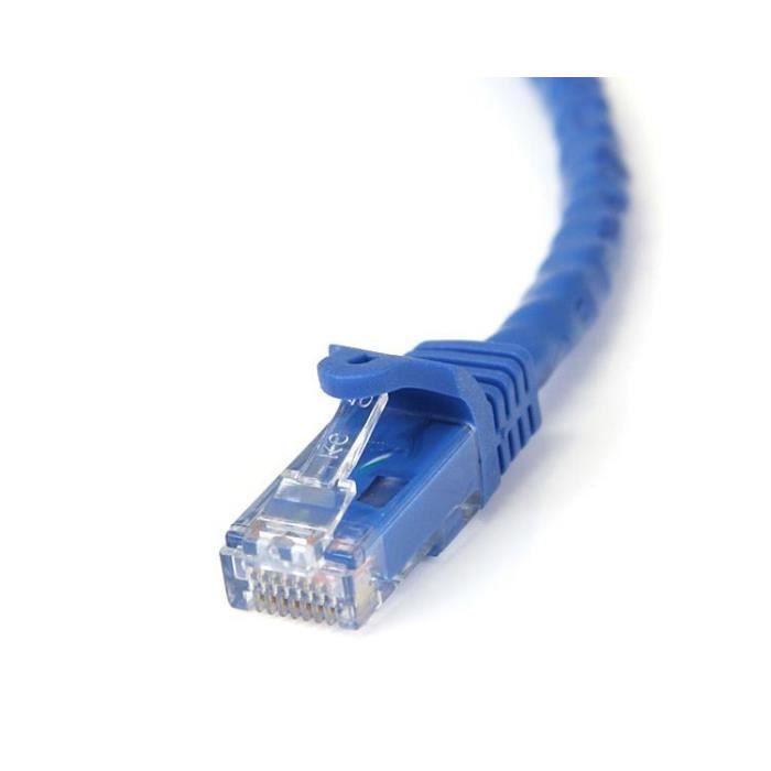 STARTECH Câble Réseau Cat6 Gigabit UTP - Sans Crochet - 10 M - Cordon Ethernet RJ45 Anti-accroc - Câble Patch Mâle / Mâle - Noir